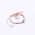 Duo ring- 14k rose gold or yellow gold