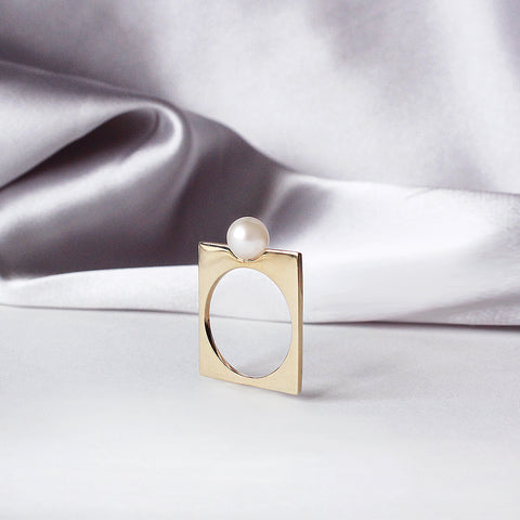 Renata Ring- 14k yellow gold-plated