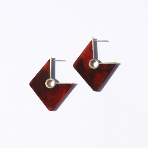 Metalepsis Projects NeoNeo Rhombi Earrings Tortoise