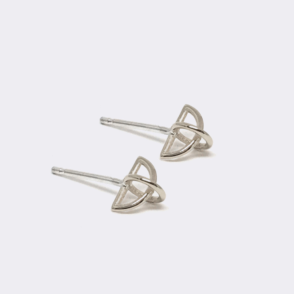 float earring sterling silver