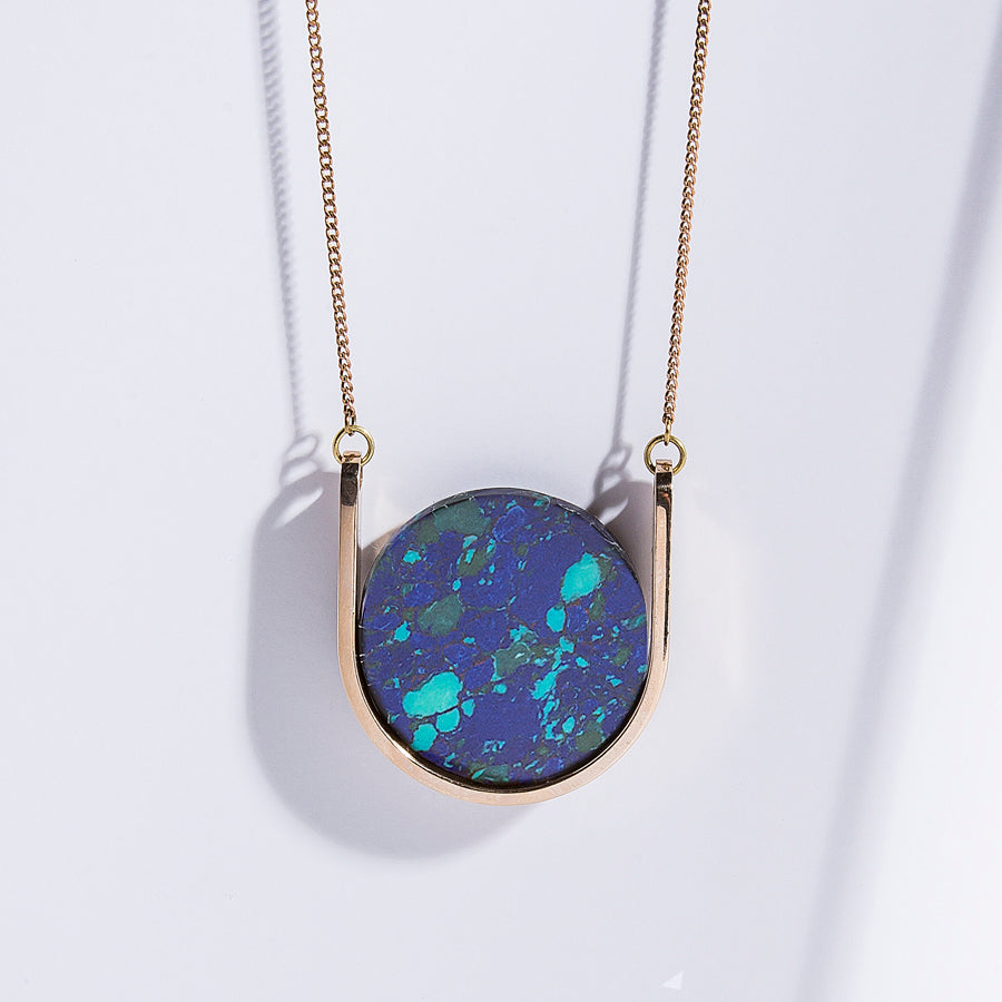 Neutron Necklace - high polished bronze