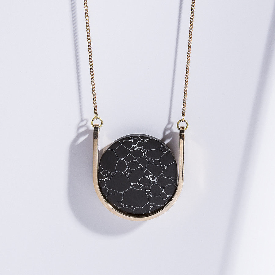 Metalepsis Neutron Necklace - high polished bronze
