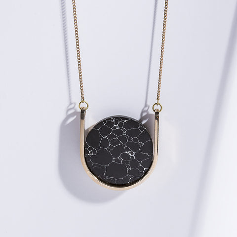 Metalepsis Neutron Necklace - high polished bronze