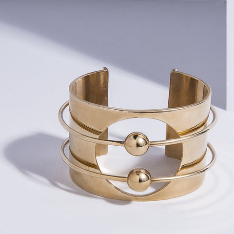 Orbit Cuff - high polish bronze