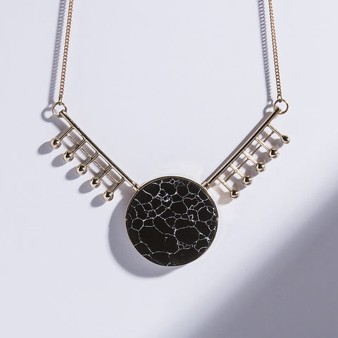 Metalepsis Orbital Necklace - high polish