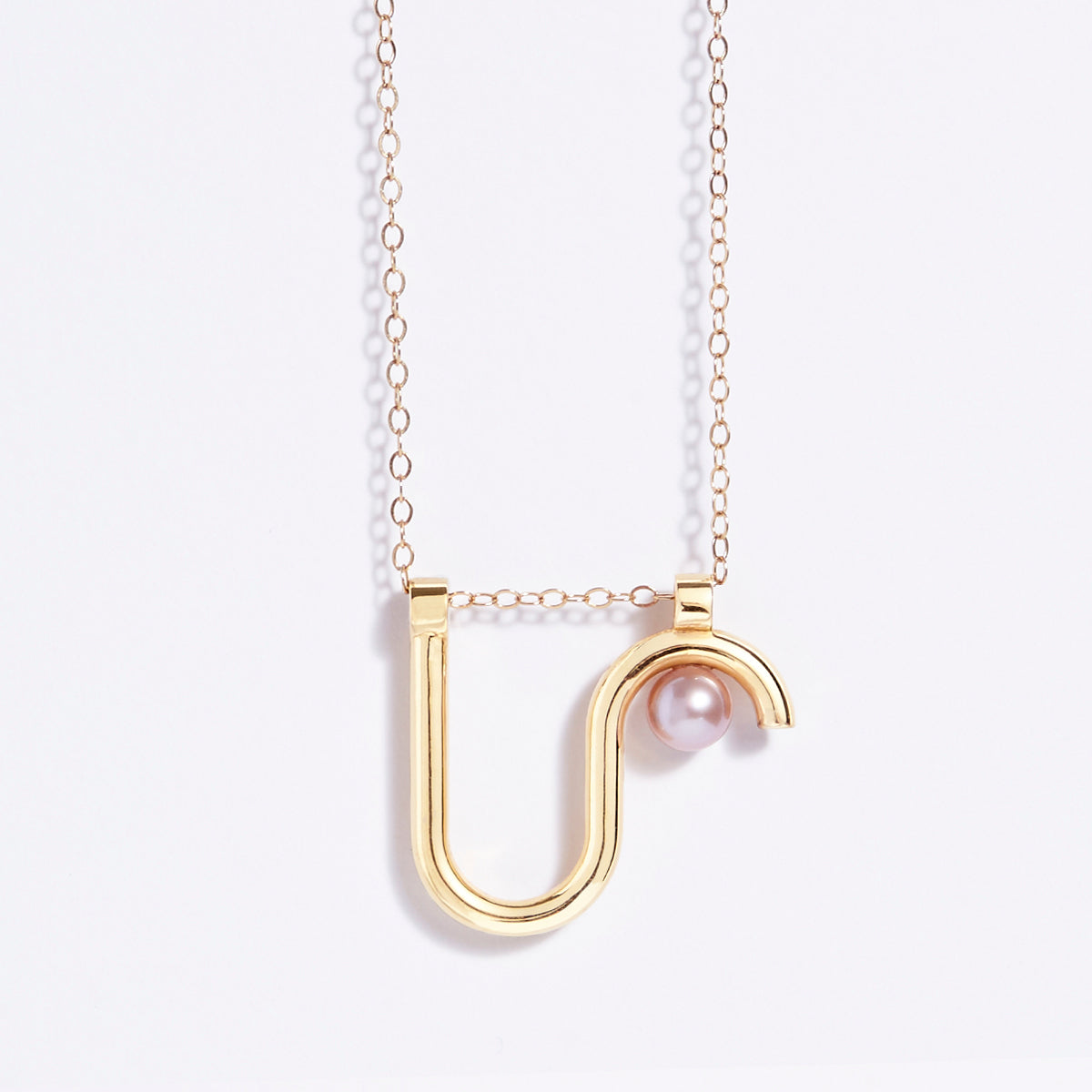Arco necklace- 14k gold