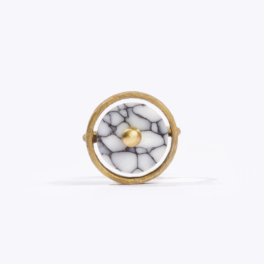 Disc Ring White Front