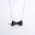 Megaphone - matte black with sterling silver chain