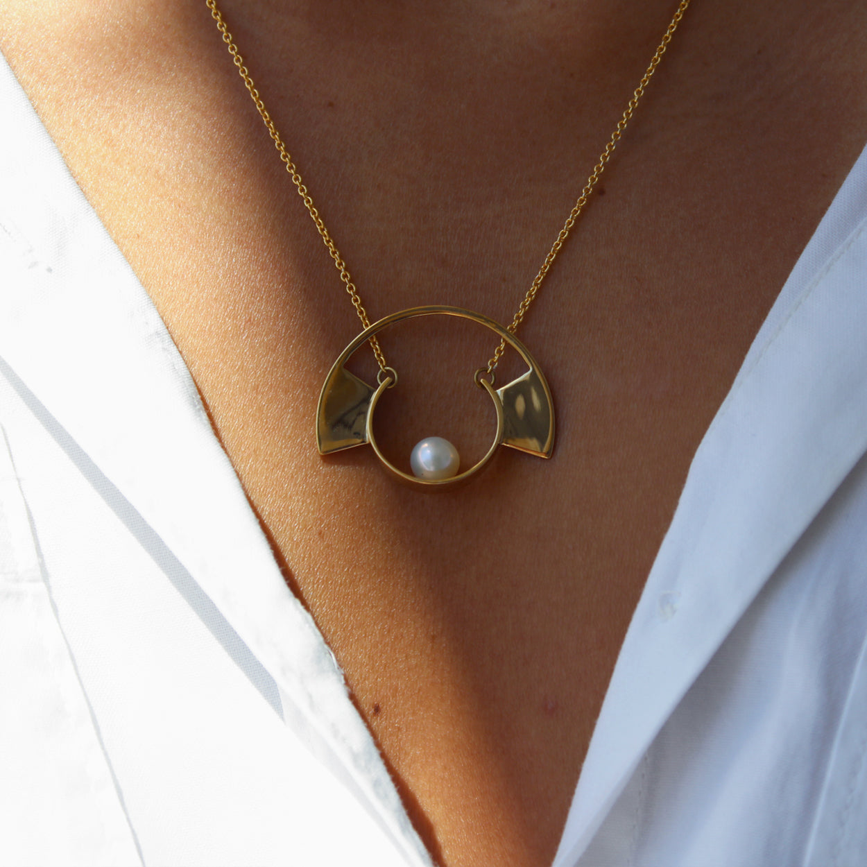 Yuyu Necklace- Pearl